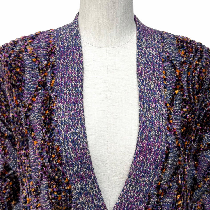 Excellent CHANEL cardigan Purple Viscose Women 38 P73870