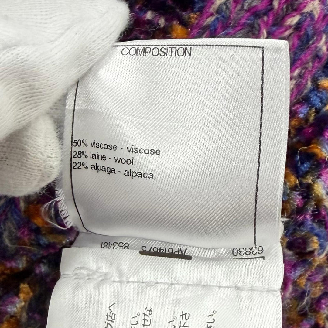 Excellent CHANEL cardigan Purple Viscose Women 38 P73870