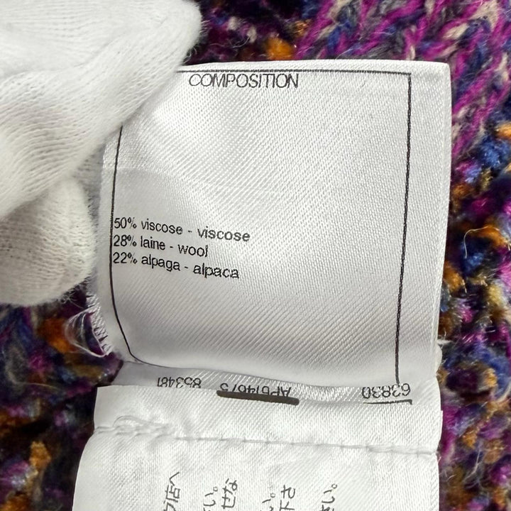 Excellent CHANEL cardigan Purple Viscose Women 38 P73870
