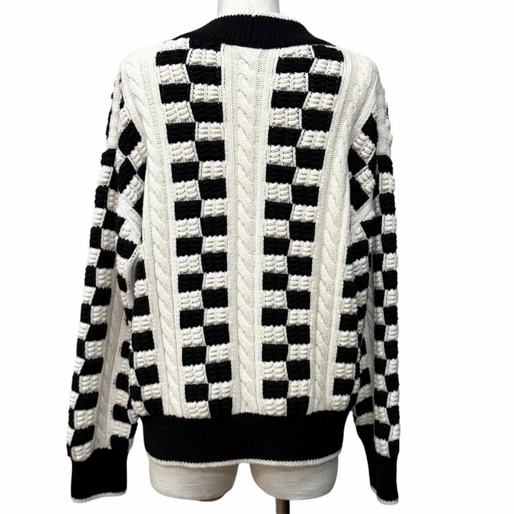 Excellent CHANEL sweater off white cashmere Women 42 P74123