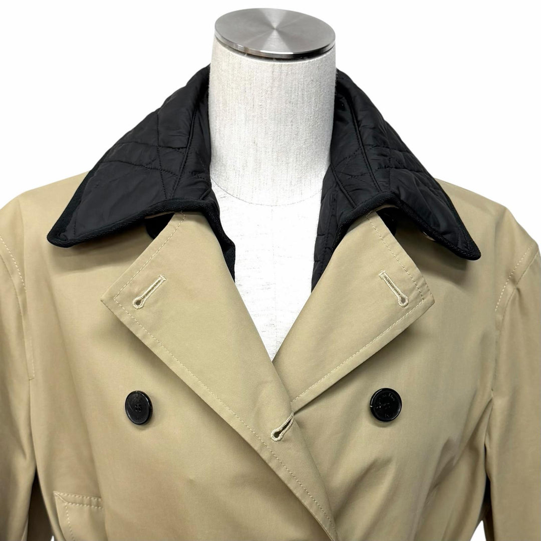 Excellent Christian Dior trench coat beige cotton Women 44 351M62A3332