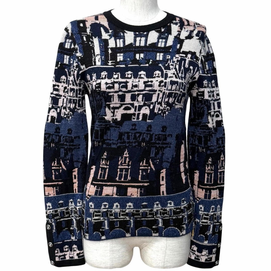 Excellent CHANEL knit Multi cashmere Women 36 21A P71031