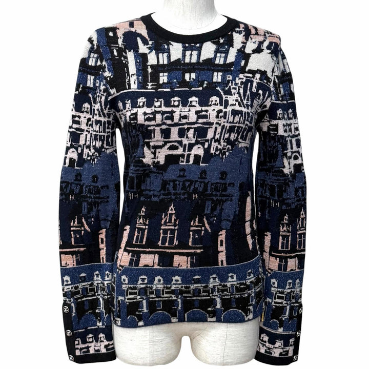 Excellent CHANEL knit Multi cashmere Women 36 21A P71031