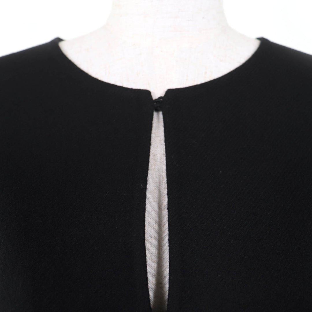 Excellent VALENTINO poncho black wool Women 46 1B0CG3D36PJ