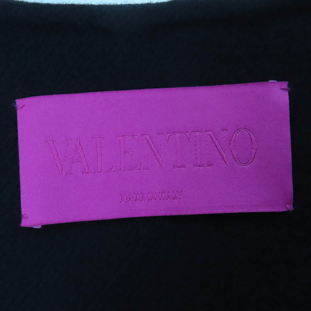 Excellent VALENTINO poncho black wool Women 46 1B0CG3D36PJ