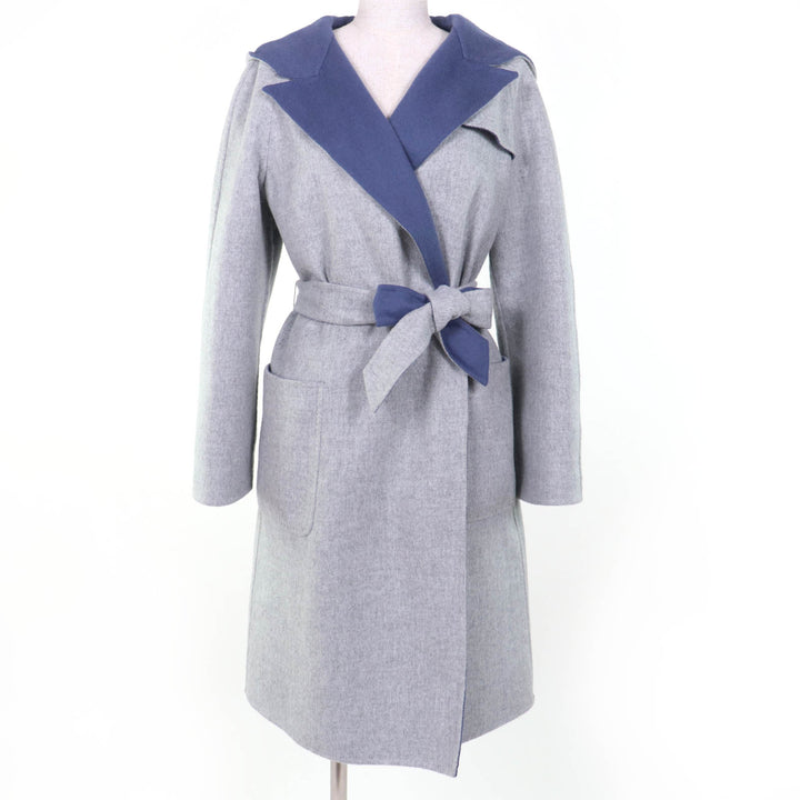 Excellent Max Mara coat CUCITO A MANO White tag, reversible, gray 40 10110151