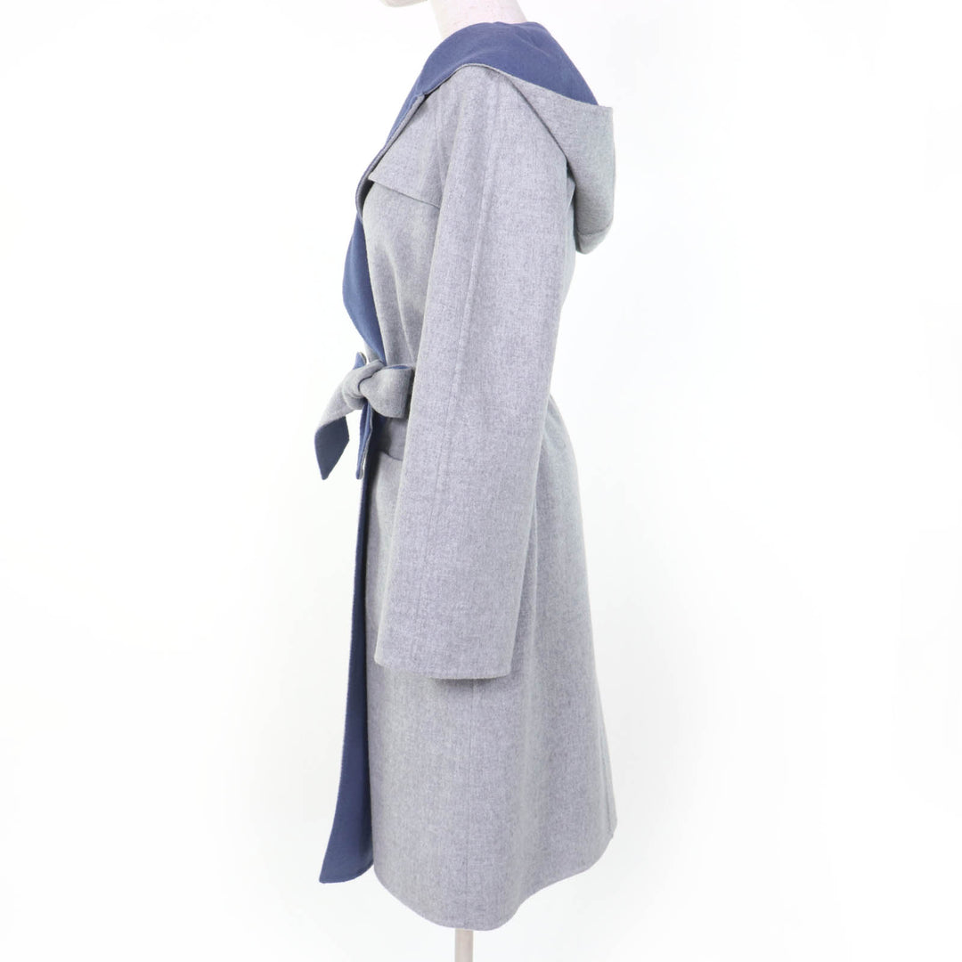 Excellent Max Mara coat CUCITO A MANO White tag, reversible, gray 40 10110151