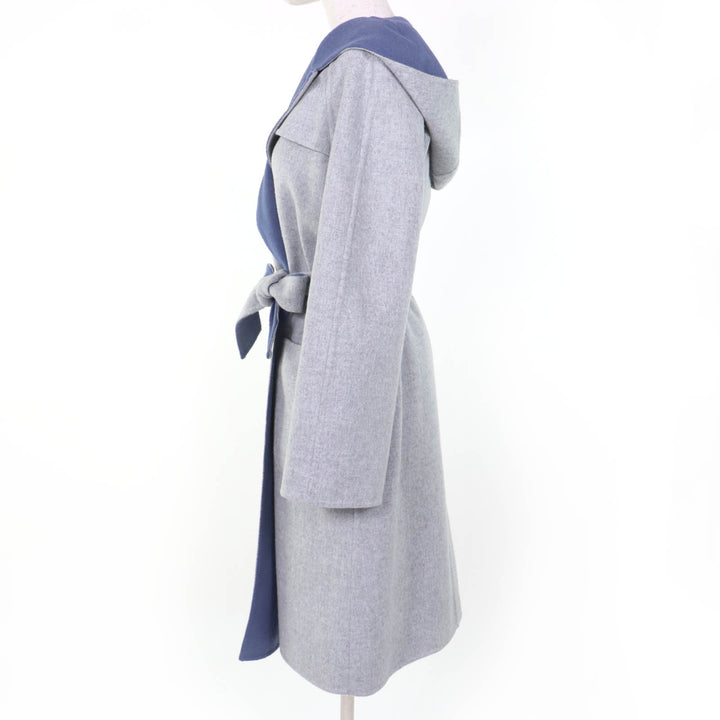 Excellent Max Mara coat CUCITO A MANO White tag, reversible, gray 40 10110151