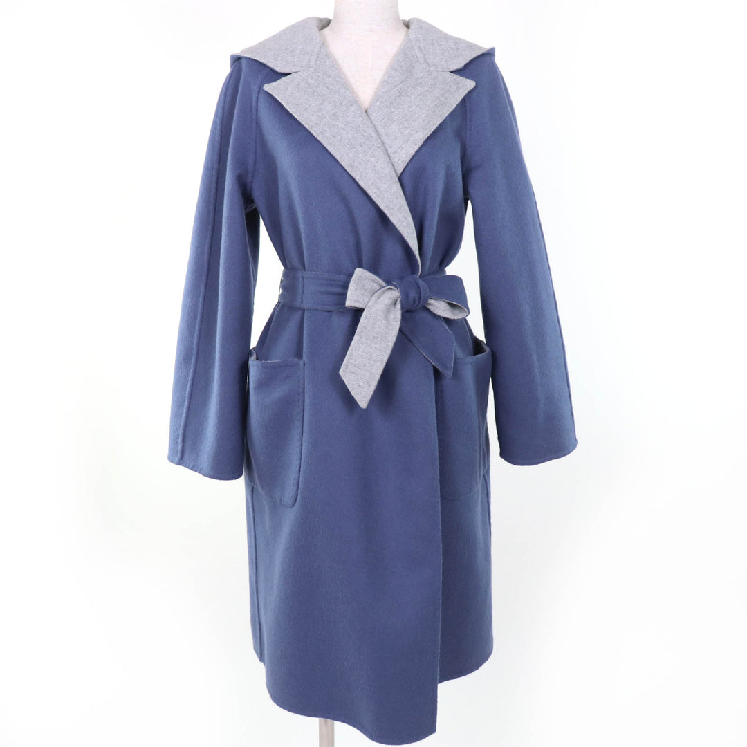 Excellent Max Mara coat CUCITO A MANO White tag, reversible, gray 40 10110151