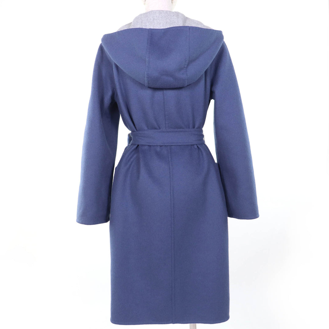 Excellent Max Mara coat CUCITO A MANO White tag, reversible, gray 40 10110151