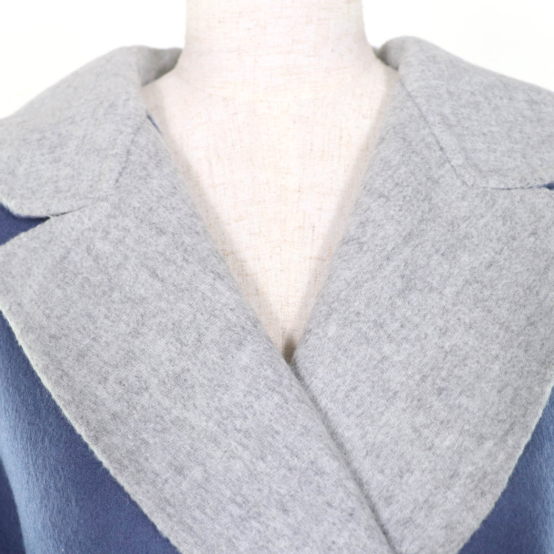 Excellent Max Mara coat CUCITO A MANO White tag, reversible, gray 40 10110151