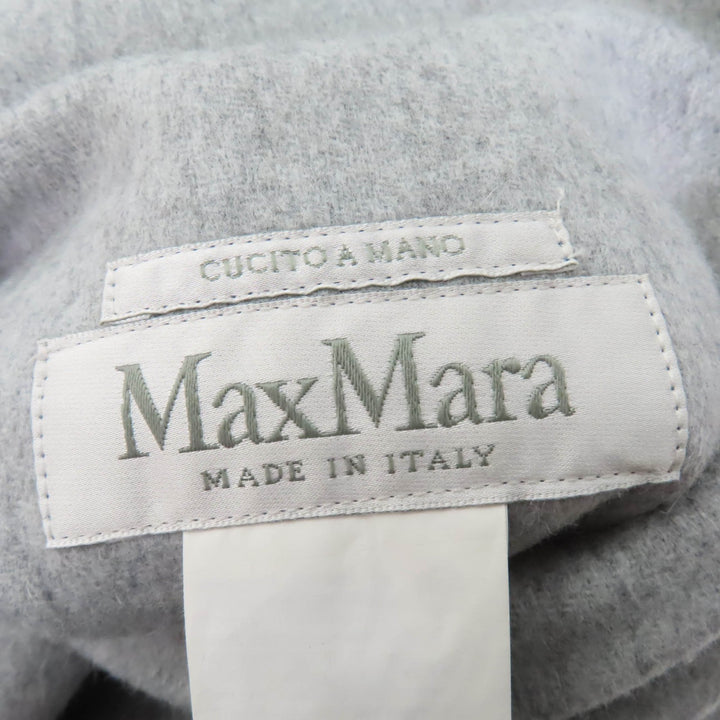 Excellent Max Mara coat CUCITO A MANO White tag, reversible, gray 40 10110151