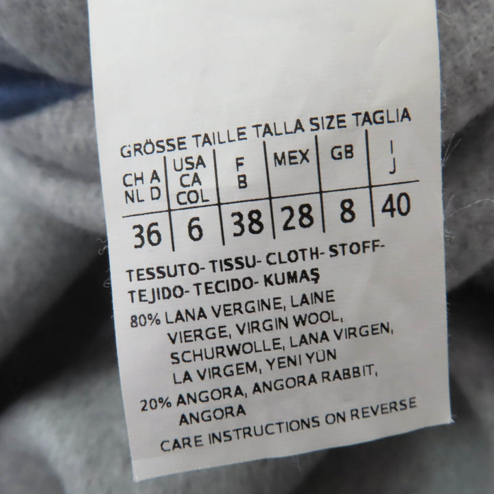 Excellent Max Mara coat CUCITO A MANO White tag, reversible, gray 40 10110151