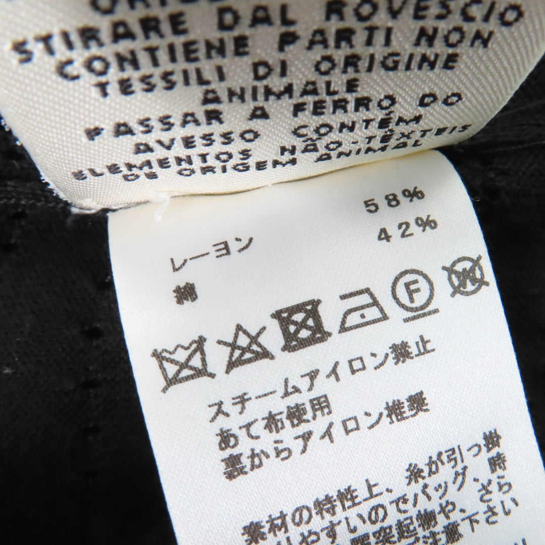 Excellent HERMES cardigan Serie Button H-Lift Long Sleeve Knit black Women 44
