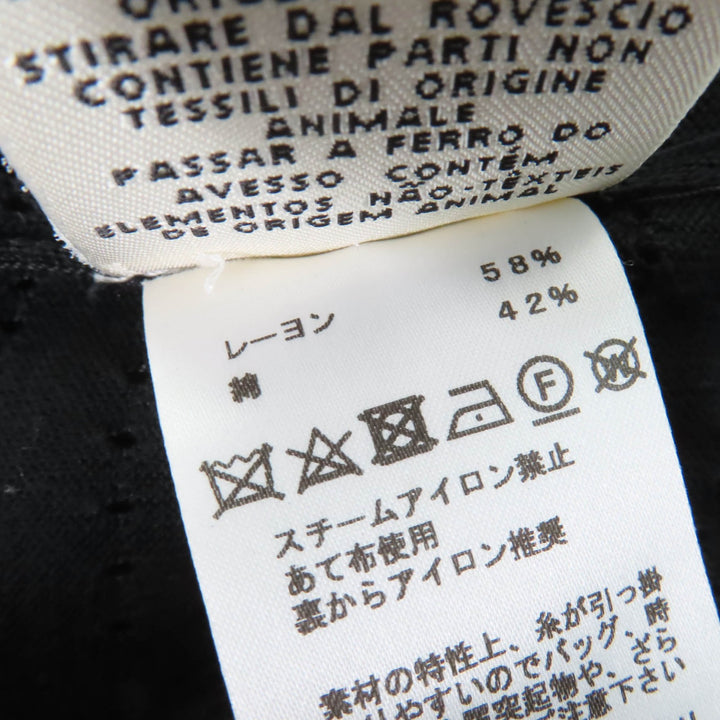 Excellent HERMES cardigan Serie Button H-Lift Long Sleeve Knit black Women 44