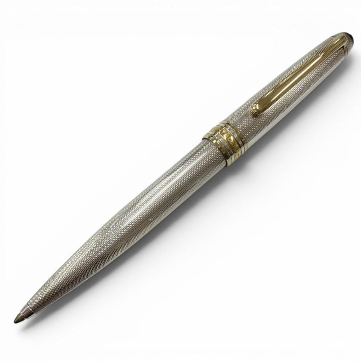 Great MONTBLANC Ballpoint pen Solitaire Burley Twist type Silver SV925 mens