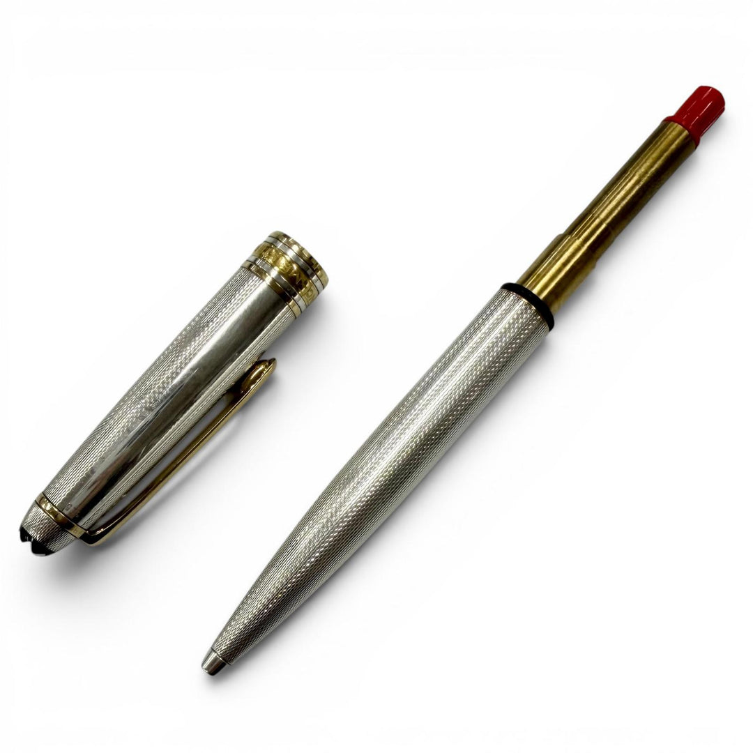 Great MONTBLANC Ballpoint pen Solitaire Burley Twist type Silver SV925 mens