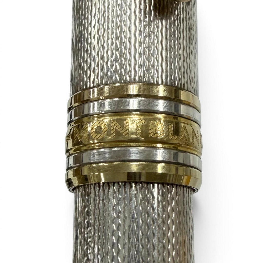 Great MONTBLANC Ballpoint pen Solitaire Burley Twist type Silver SV925 mens