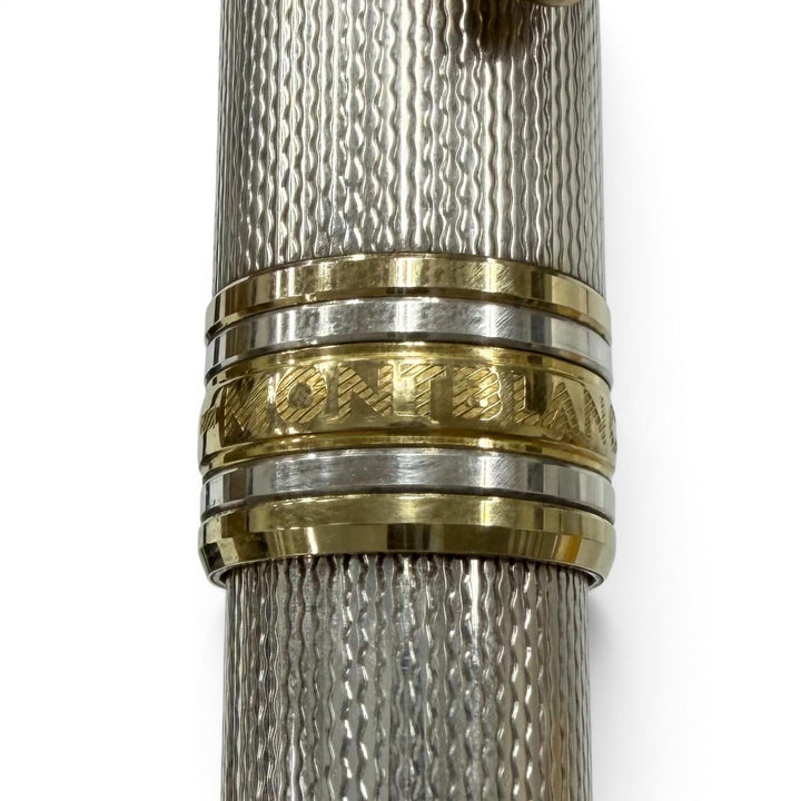 Great MONTBLANC Ballpoint pen Solitaire Burley Twist type Silver SV925 mens