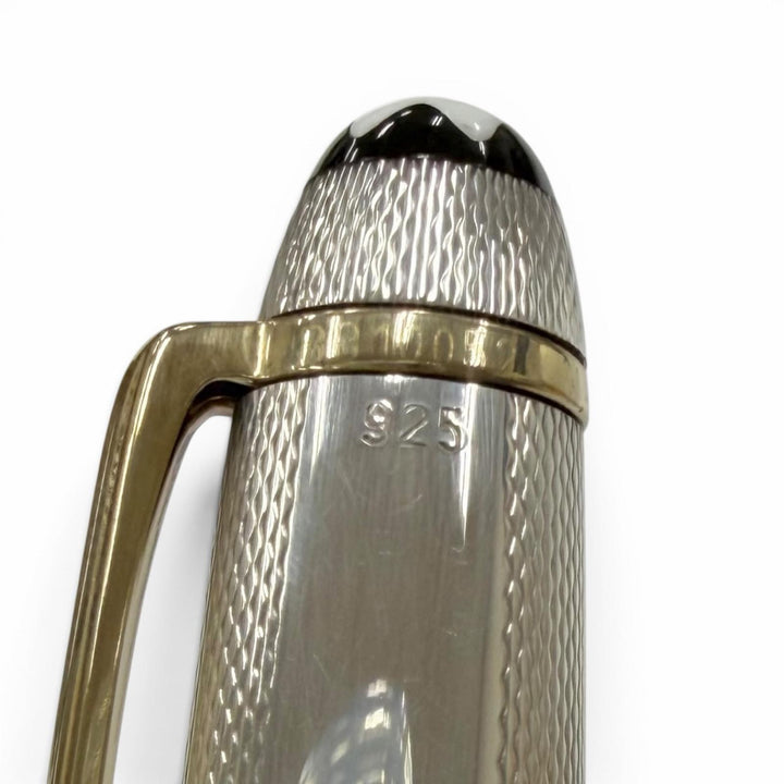 Great MONTBLANC Ballpoint pen Solitaire Burley Twist type Silver SV925 mens