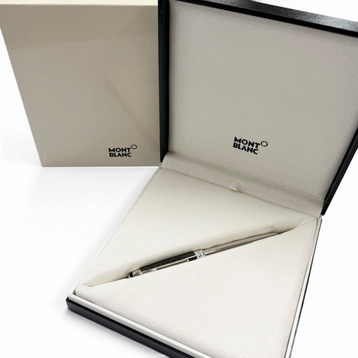 Pristine MONTBLANC fountain pen Meisterstück Solitaire Ceramic Black Prisma