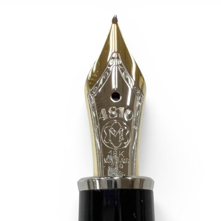 Pristine MONTBLANC fountain pen Meisterstück Solitaire Ceramic Black Prisma
