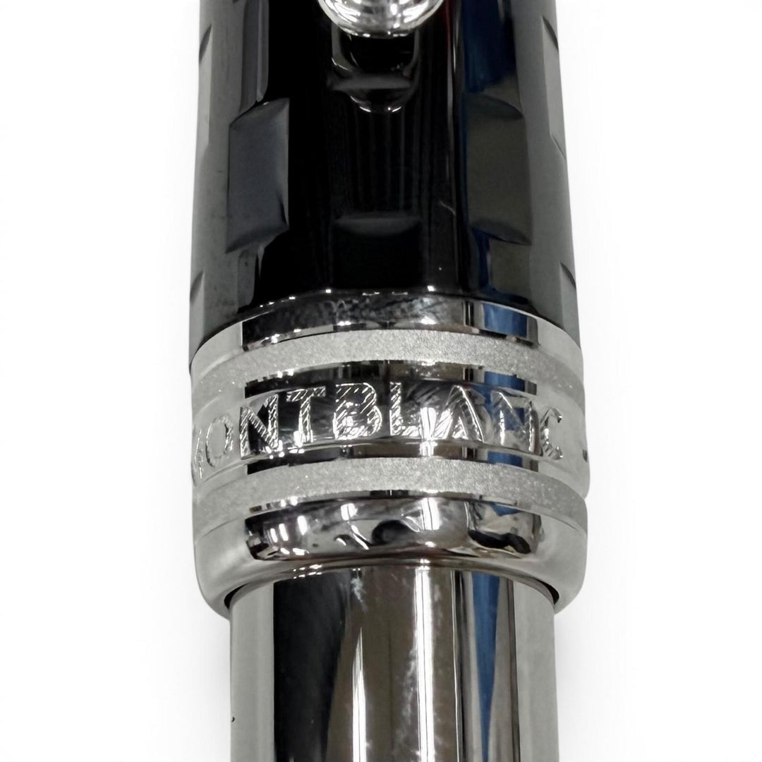 Pristine MONTBLANC fountain pen Meisterstück Solitaire Ceramic Black Prisma