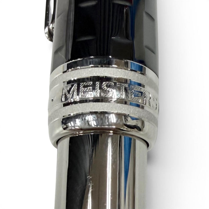 Pristine MONTBLANC fountain pen Meisterstück Solitaire Ceramic Black Prisma