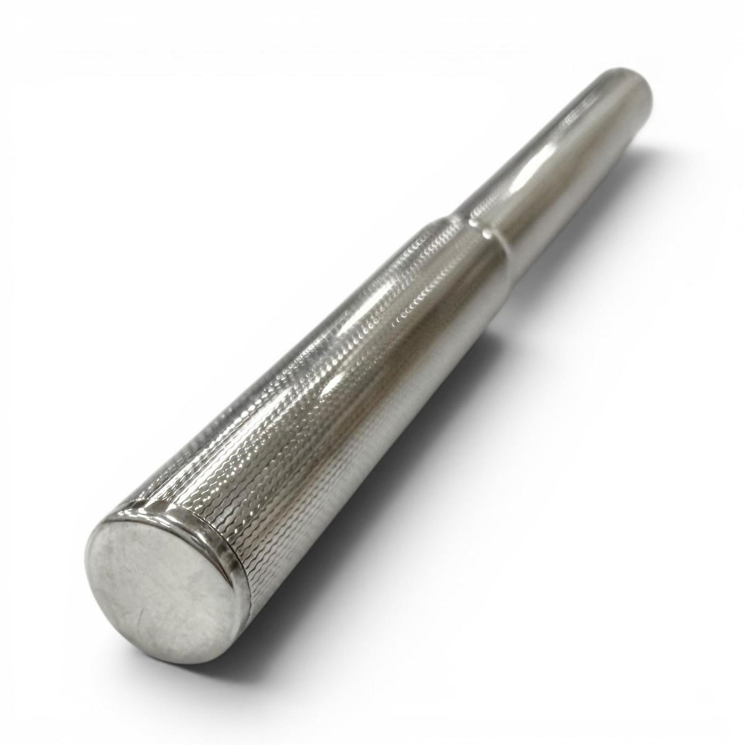 Great Dunhill fountain pen Barley pattern, cap type Silver 14K mens