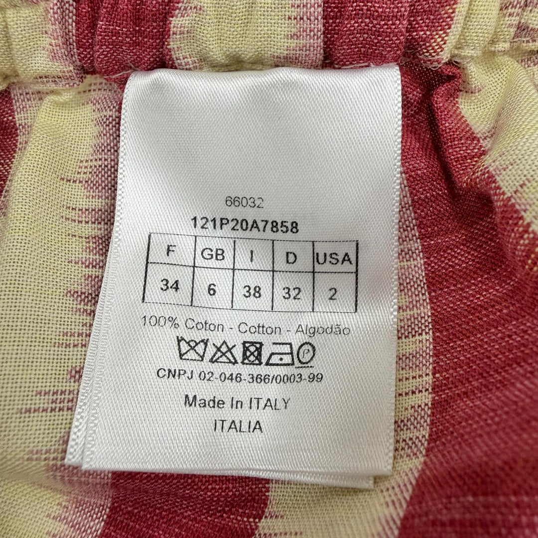 Excellent Christian Dior Shorts Red cotton Women 38 121P20A7858