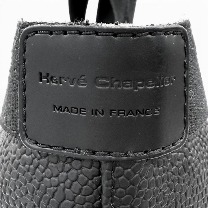 Very Good Herve Chapelier Tote Bag Leather patch Coated canvas 705Gold Plated