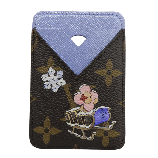Pristine LOUIS VUITTON Pass case Porto Carte Magnet Brown Monogram canvas M26475