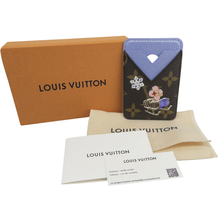 Pristine LOUIS VUITTON Pass case Porto Carte Magnet Brown Monogram canvas M26475