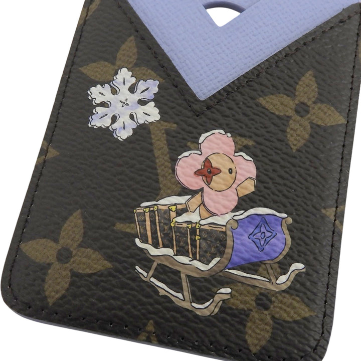 Pristine LOUIS VUITTON Pass case Porto Carte Magnet Brown Monogram canvas M26475