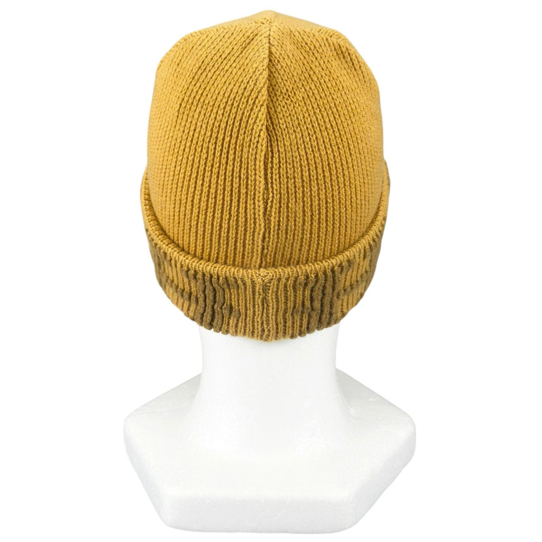 Excellent HERMES Knit cap Margiela-era H logo beanie mustard cashmere Women