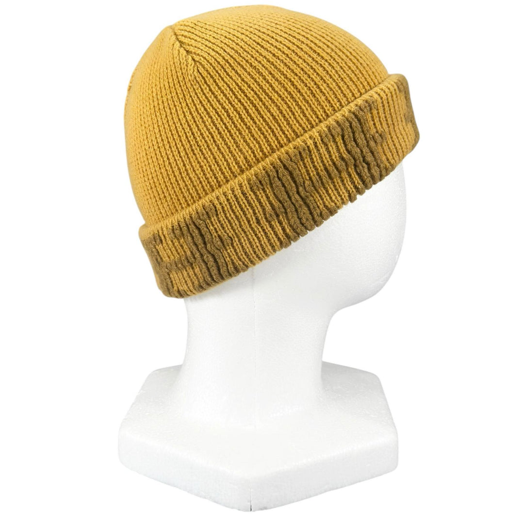 Excellent HERMES Knit cap Margiela-era H logo beanie mustard cashmere Women