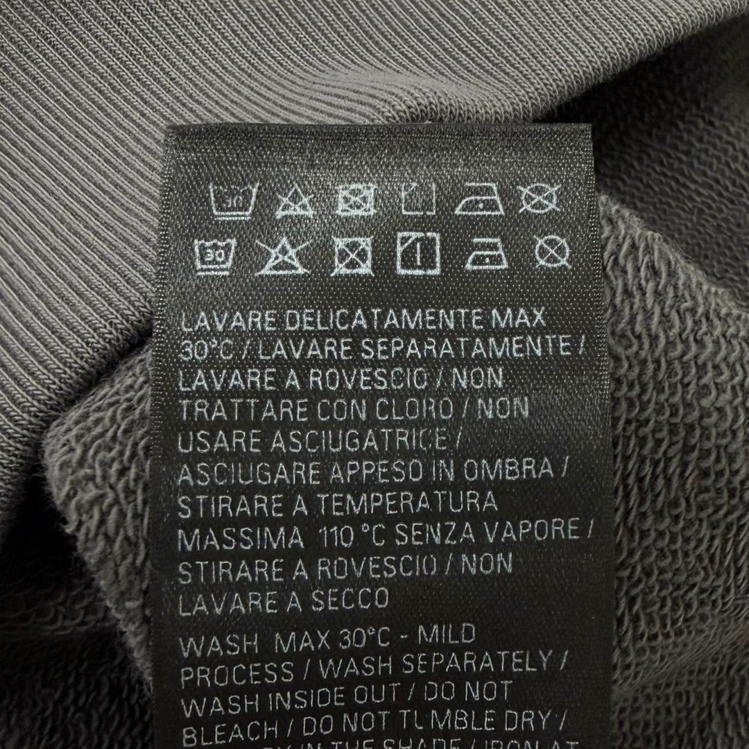 Excellent BALENCIAGA hoodie Logo embroidery pullover gray cotton mens M