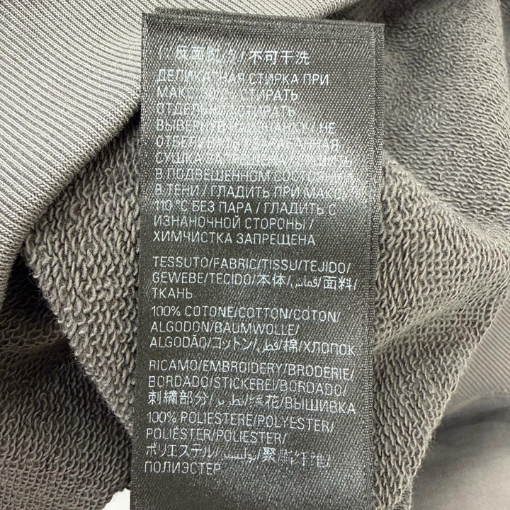 Excellent BALENCIAGA hoodie Logo embroidery pullover gray cotton mens M