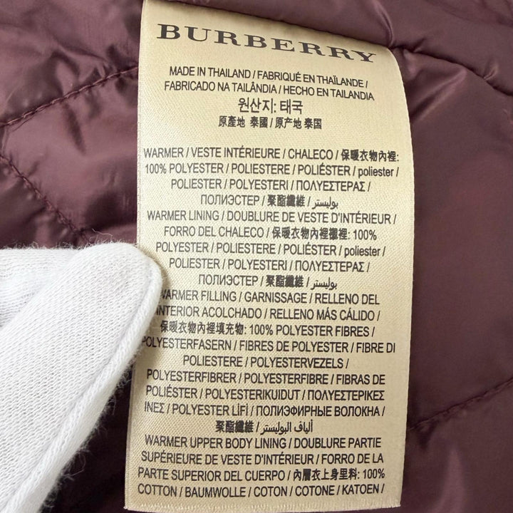 Pristine BURBERRY coat 3-WAY Checkered Lining Pattern Navy cotton mens 4050699