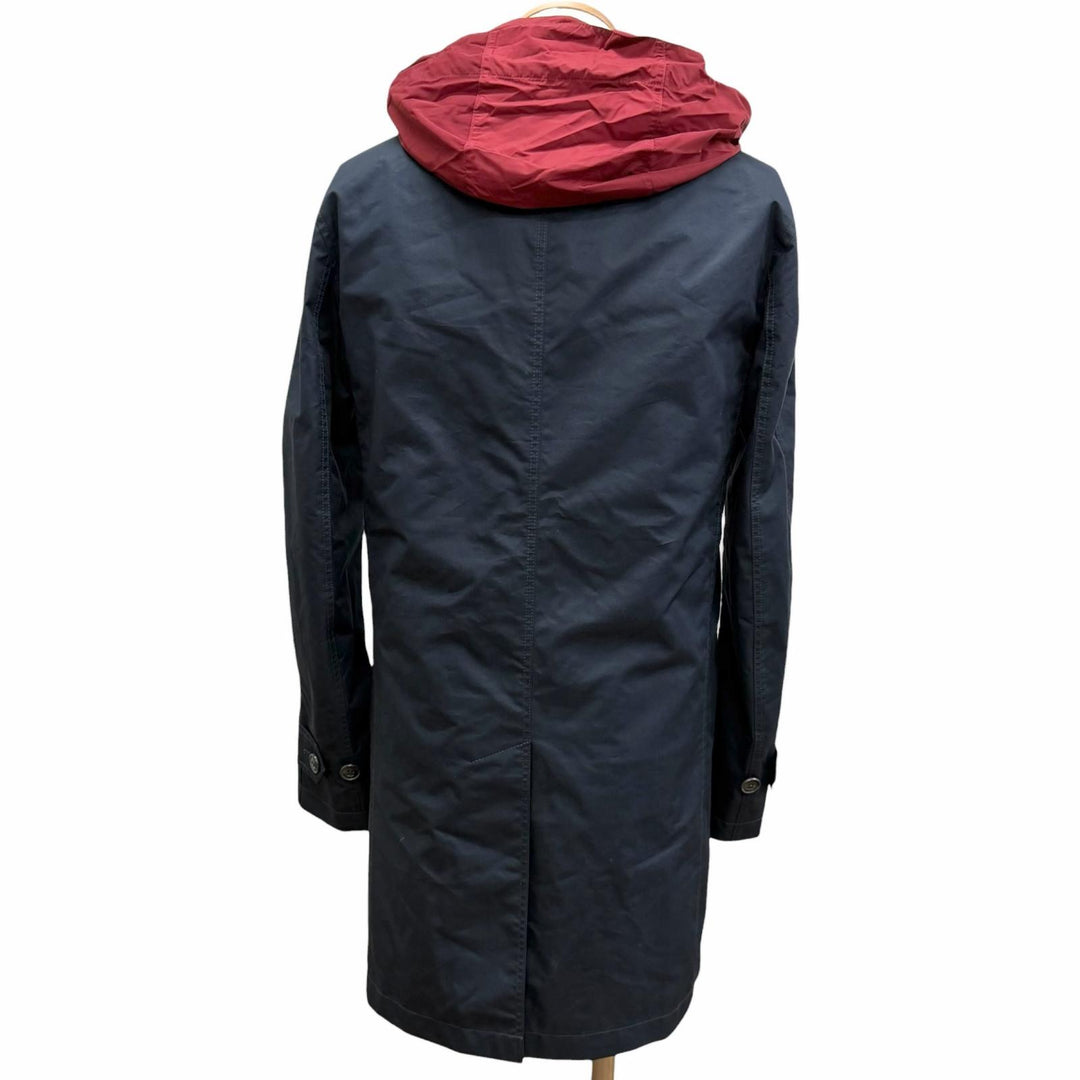 Pristine BURBERRY coat 3-WAY Checkered Lining Pattern Navy cotton mens 4050699