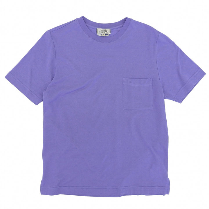 Pristine HERMES Short sleeve T-shirt Purple cotton mens M