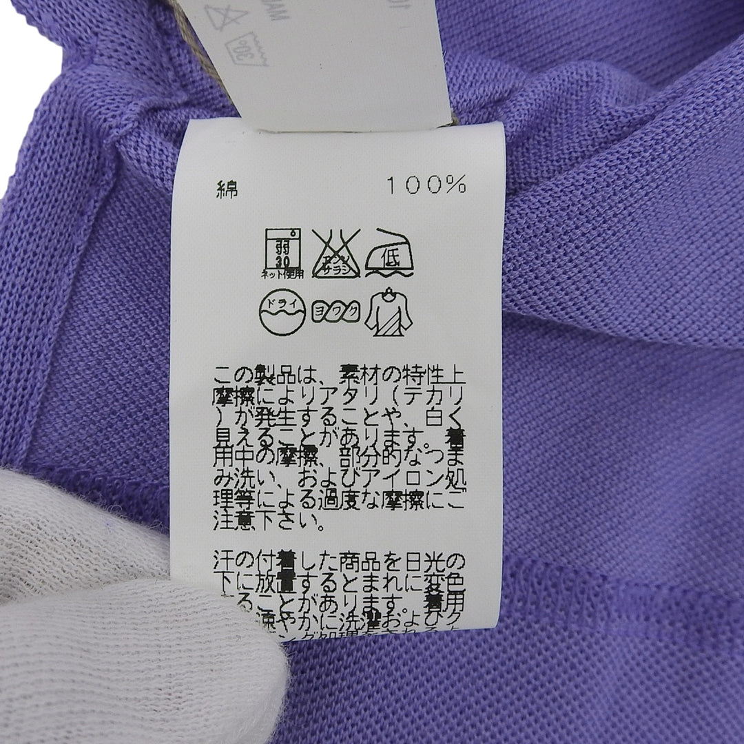 Pristine HERMES Short sleeve T-shirt Purple cotton mens M