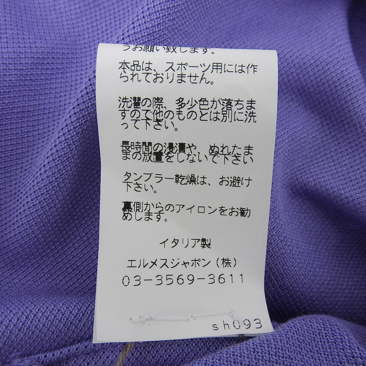 Pristine HERMES Short sleeve T-shirt Purple cotton mens M