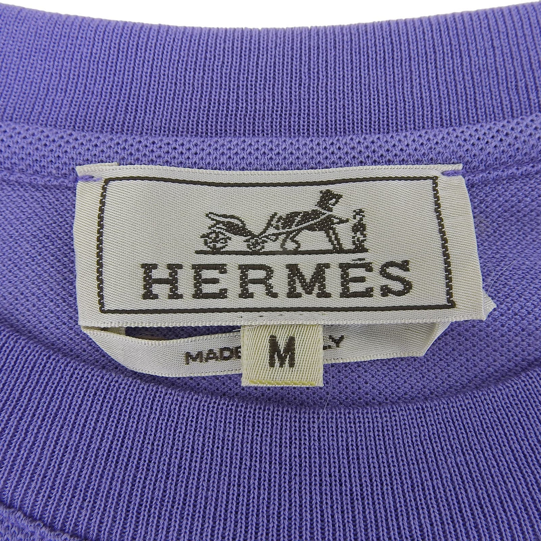 Pristine HERMES Short sleeve T-shirt Purple cotton mens M