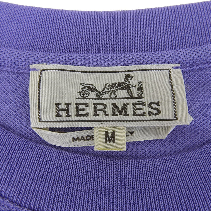 Pristine HERMES Short sleeve T-shirt Purple cotton mens M