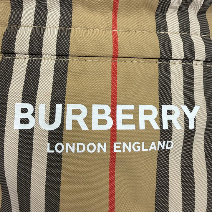 Excellent BURBERRY Daypack Nova Check Logo Backpack Sling Bag beige 8013921