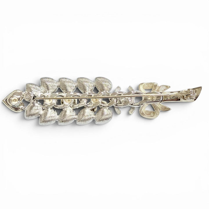 Excellent CHANEL Brooch COCO Mark Heart Ribbon Bijou Leaf gold B24K ABE476