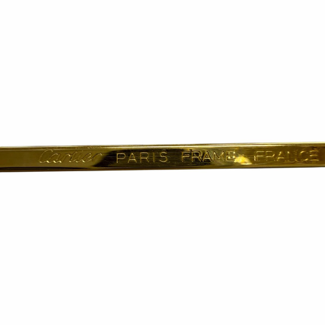 Great Cartier Glasses Trinity 2C Decor Two-Bridge gold mens