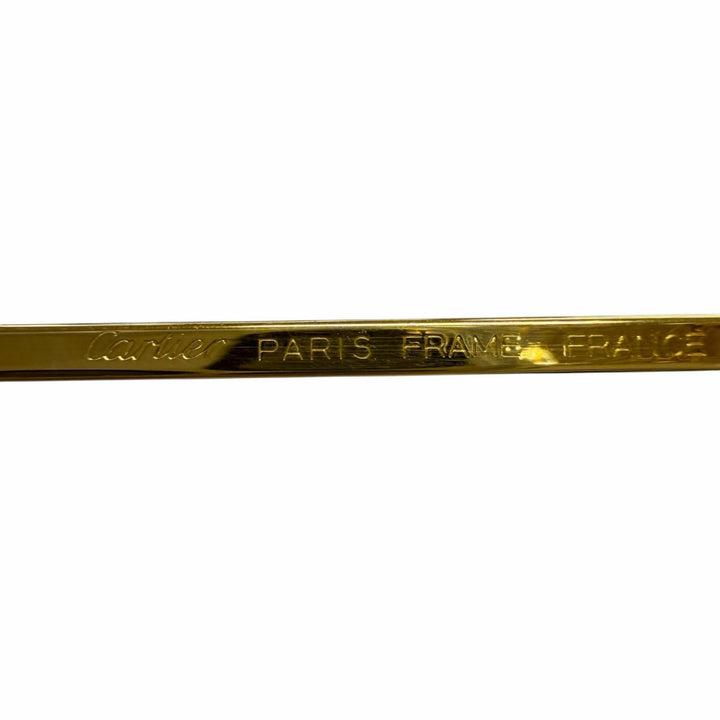 Great Cartier Glasses Trinity 2C Decor Two-Bridge gold mens