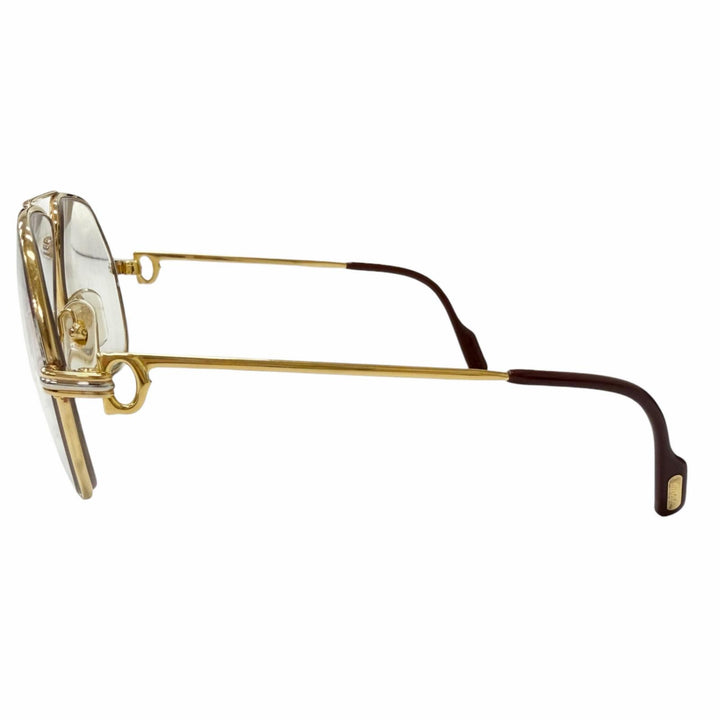 Great Cartier Glasses Trinity 2C Decor Two-Bridge gold mens